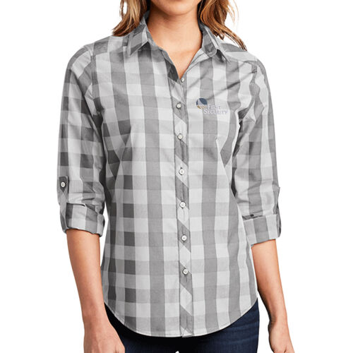 Ladies Everyday Plaid Shirt Thumbnail