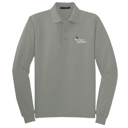 Tall Silk Touch™ Long Sleeve Polo Thumbnail